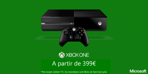 Xbox One SANS Kinect officialisée à 399€