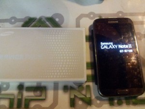 Galaxy note 2 après réparation chip'n modz