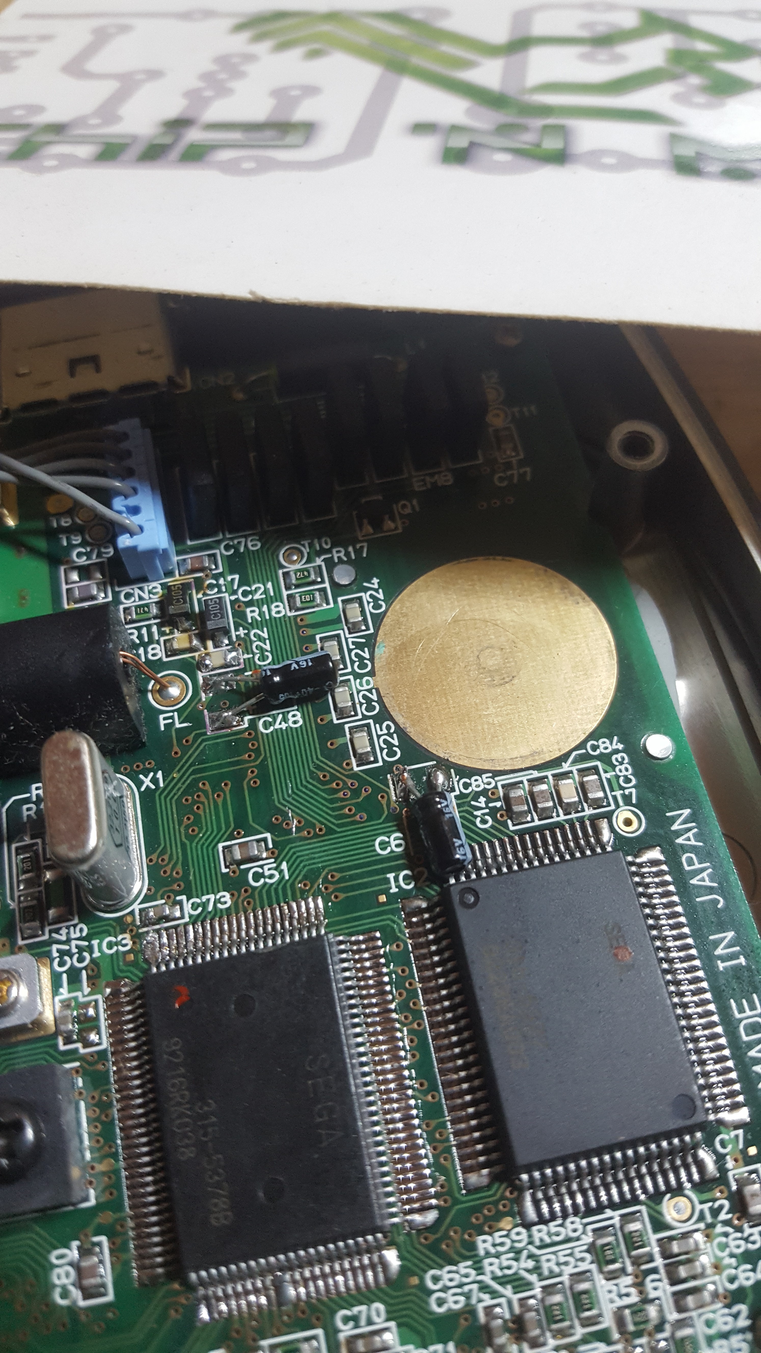 Réparation Sega Game Gear - Forfait Changement De Condensateurs